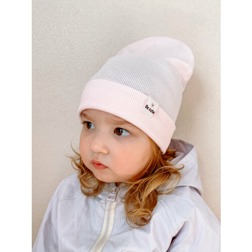 Шапка бини , размер 3-6 лет, розовый шапка бини детская zara 52 3 5 лет