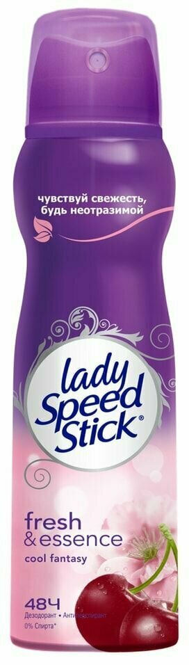 Дезодорант антиперспирант Lady Speed Stick Fresh & Essence Cool Fantasy Цветок Вишни 150мл х 2шт