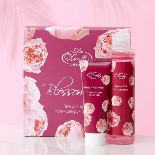 Подарочный набор Liss Kroully крем для рук и ногтей 75 мл гель для душа 260 мл комплект из 4 шт 337₽