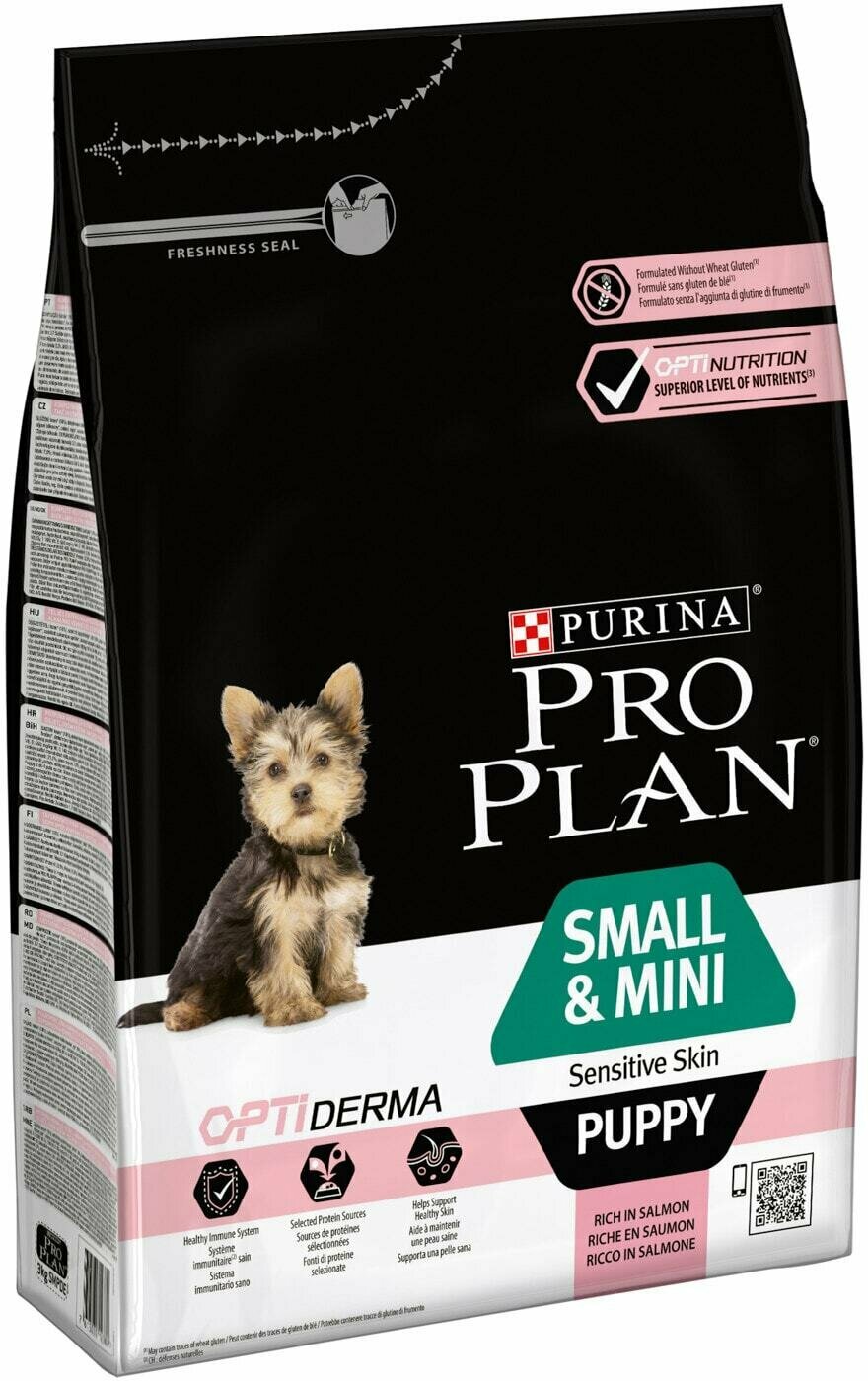 Pro Plan / Сухой корм для щенков Pro Plan Optiderma Small&Mini Puppy для мелких пород с лососем 3кг 1 шт