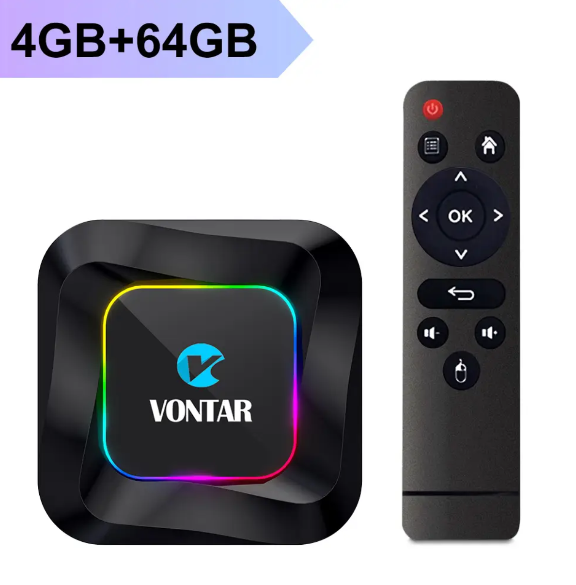 Смарт ТВ Приставка Vontar R3 RGB 4/64GB