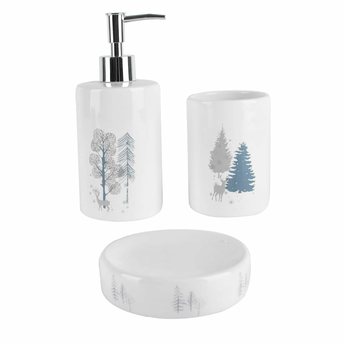 фото Аксессуары для ванной комнаты Mabel набор 3 шт.