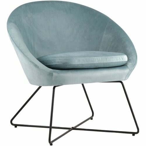 Кресло Stool Group Колумбия, вельвет, пыльно-голубой