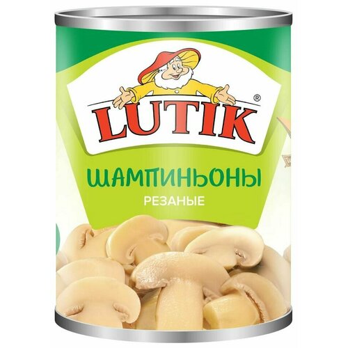 Шампиньоны Lutik резаные 425мл