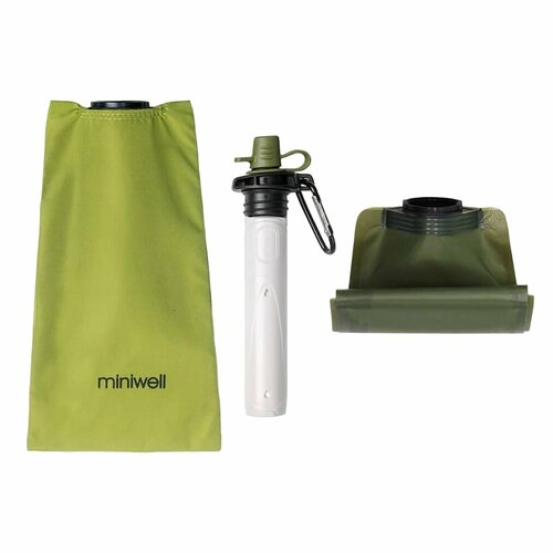 Фильтр туристический для воды Miniwell L620углеродный фильтрмягкая бутылкакарабинчистая питьевая водапоходныйот бактерийпереноснойкомпактный 2217₽