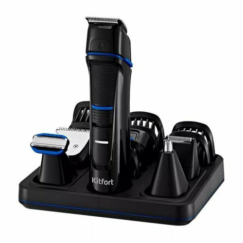 Триммер для волос Kitfort КТ-3141-1 для носаушейбороды работа от АКБ чёрно-синий 409500₽