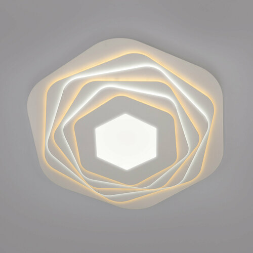 Потолочный светильник Eurosvet Salient 90152/6 белый, 170 Вт, кол-во ламп: 1 шт., кол-во светодиодов: 900 шт., цвет: белый