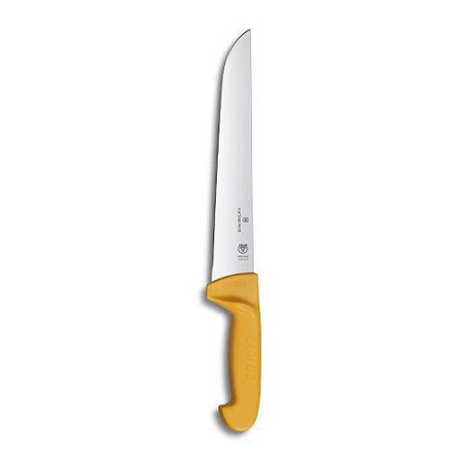 Нож кухонный Victorinox Swibo (5.8431.31) стальной разделочный для мяса лезв.310мм прямая заточка же - фото №5