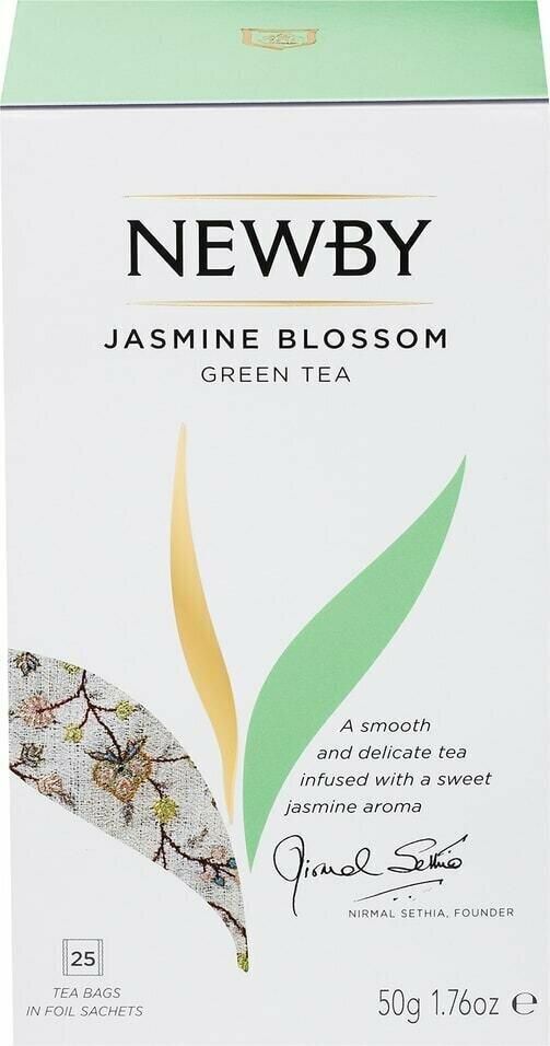 Чай зеленый Newby Jasmine Blossom 25*2г 3уп