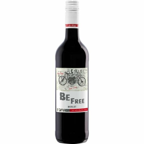 Вино безалкогольное BE FREE Мерло красное полусладкое, 0.75л