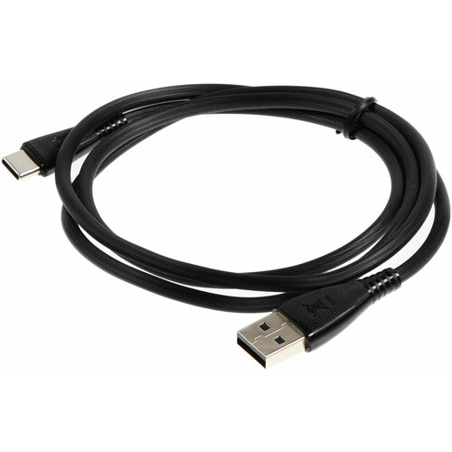 Кабель Itel C21s(ICD-C21s) USB (m)-USB Type-C (m) 1м черный (упак:1шт) кабель sunwind usb m usb type c m 1м черный блистер