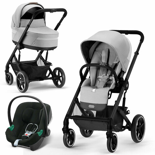 Коляска 3в1 Cybex Balios S Lux, цвет Lava Grey / Moon Black