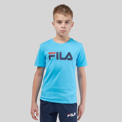 Футболка подростковая хлопковая Fila 123724-S2, р-р 170-176 см, Голубой