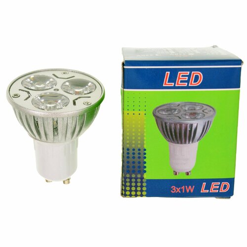 Светодиодная лампа GU10 3W Теплый белый - серия LampS1