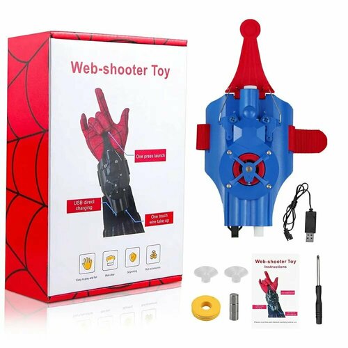 Пусковая установка Spider-Man spider silk launcher подходит для детских веревок, игрушки на запястье, ролевые игры