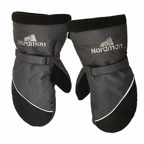 фото Варежки nordman, размер xl, черный