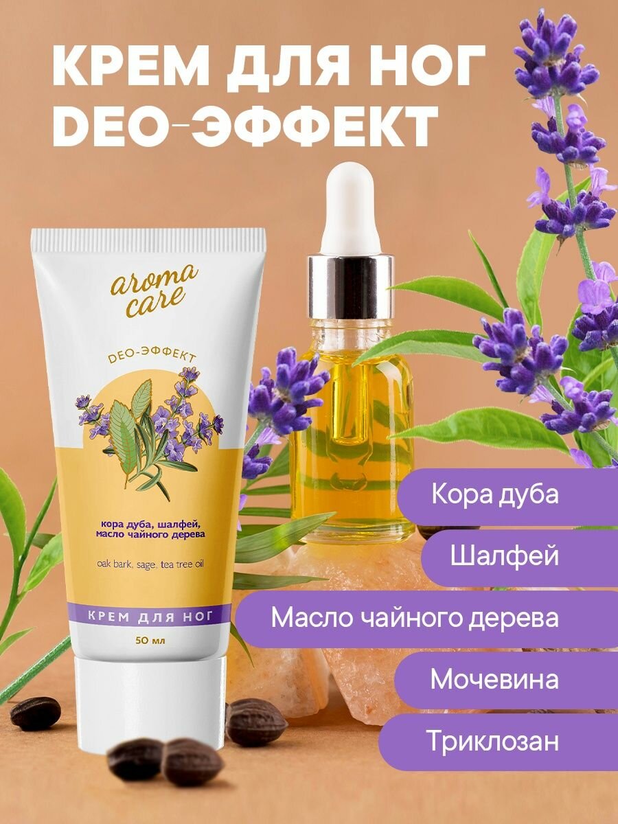 фото Крем для ног Aroma Care Deo-эффект, 50 мл