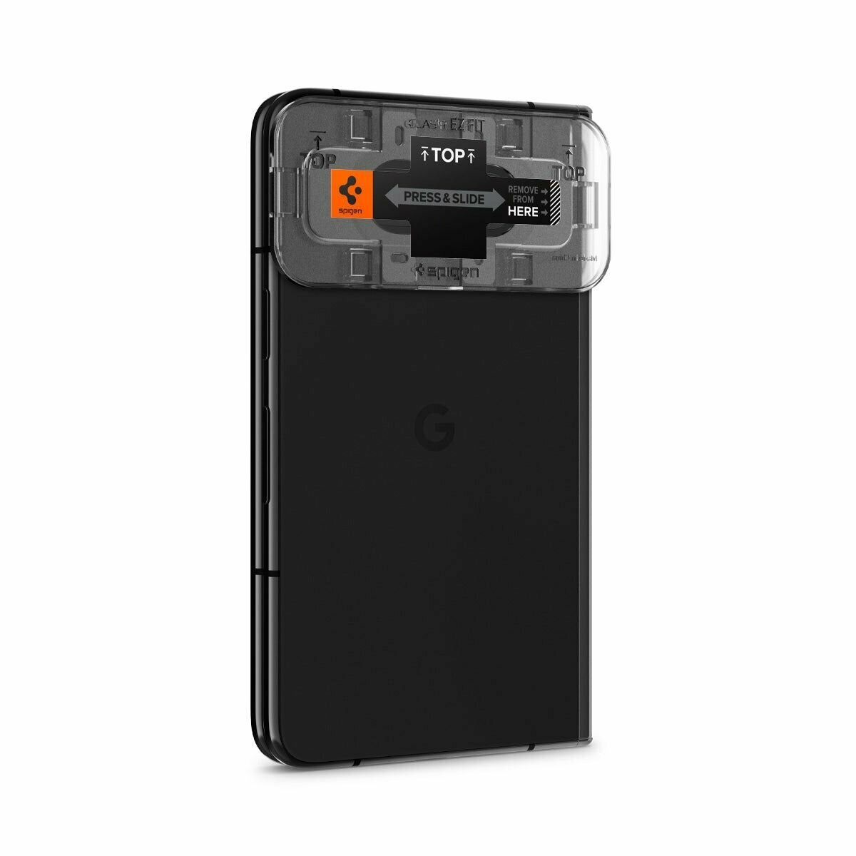 Защитное стекло для камеры Spigen на Google Pixel Fold (AGL06207) Glas.tR EZFit Optik Lens 2 шт / Спиген стекло для Пиксель Фолд, прочное, олеофобное покрытие, черное — фото 1
