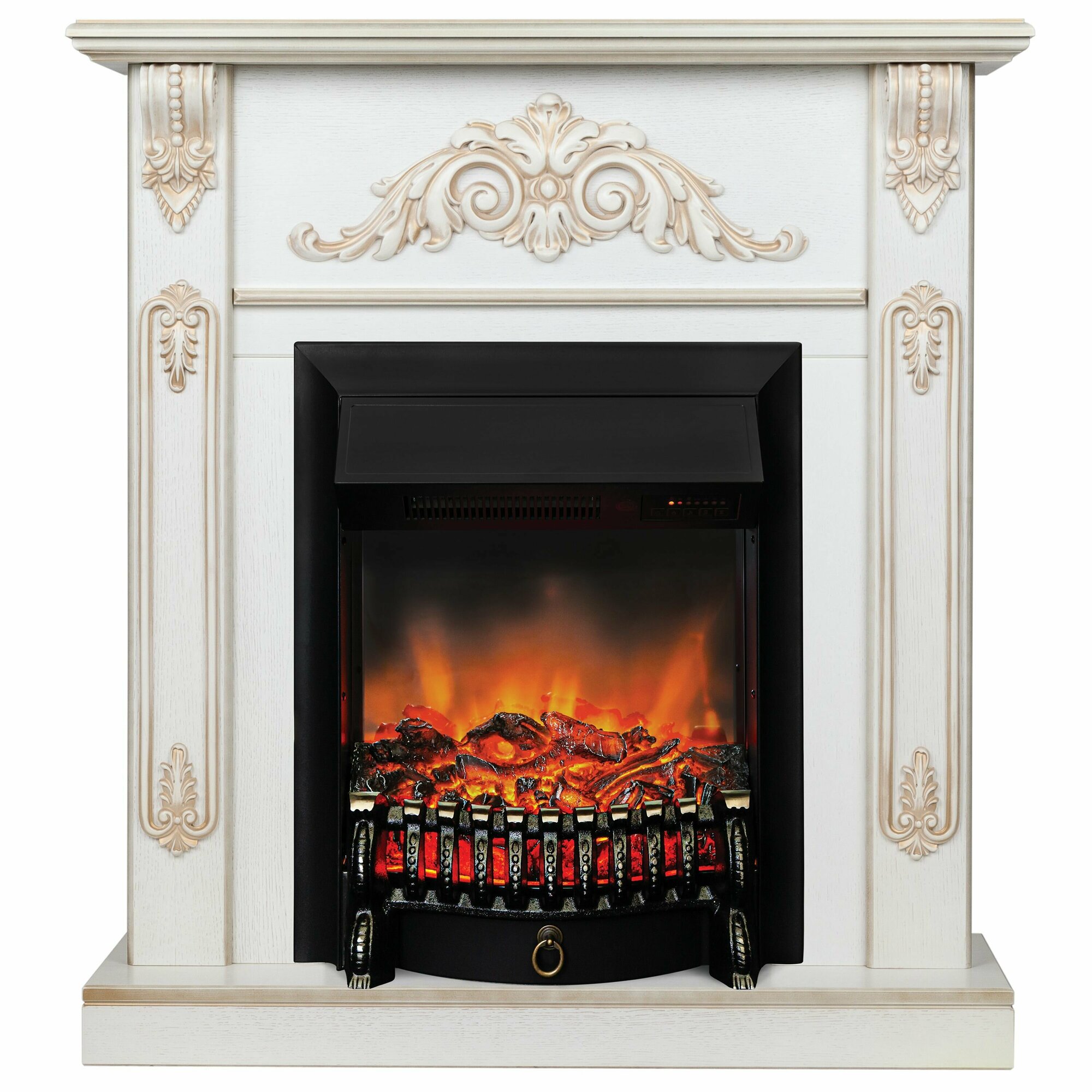 Электрокамин RealFlame ANITA STD/EUG WT-519G с очагом Fobos Lux Black LT RC
