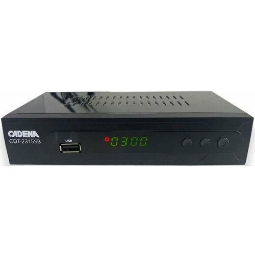 фото Цифровой ресивер dvb-t2 cadena cdt-2315sb черный