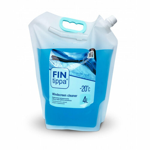 Жидкость незамерзающая Fin tippa -20С, Nozzle, 4л, Дой-пак прозрачный