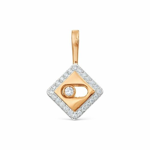 фото Подвеска diamant online, золото, 585 проба, фианит