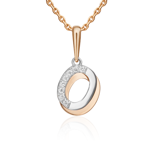 фото Подвеска diamant online, золото, 585 проба, фианит
