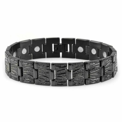 фото Браслет, размер 21 см, черный magnetana