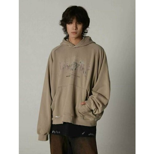 Худи MASONPRINCE, размер L, коричневый, горчичный