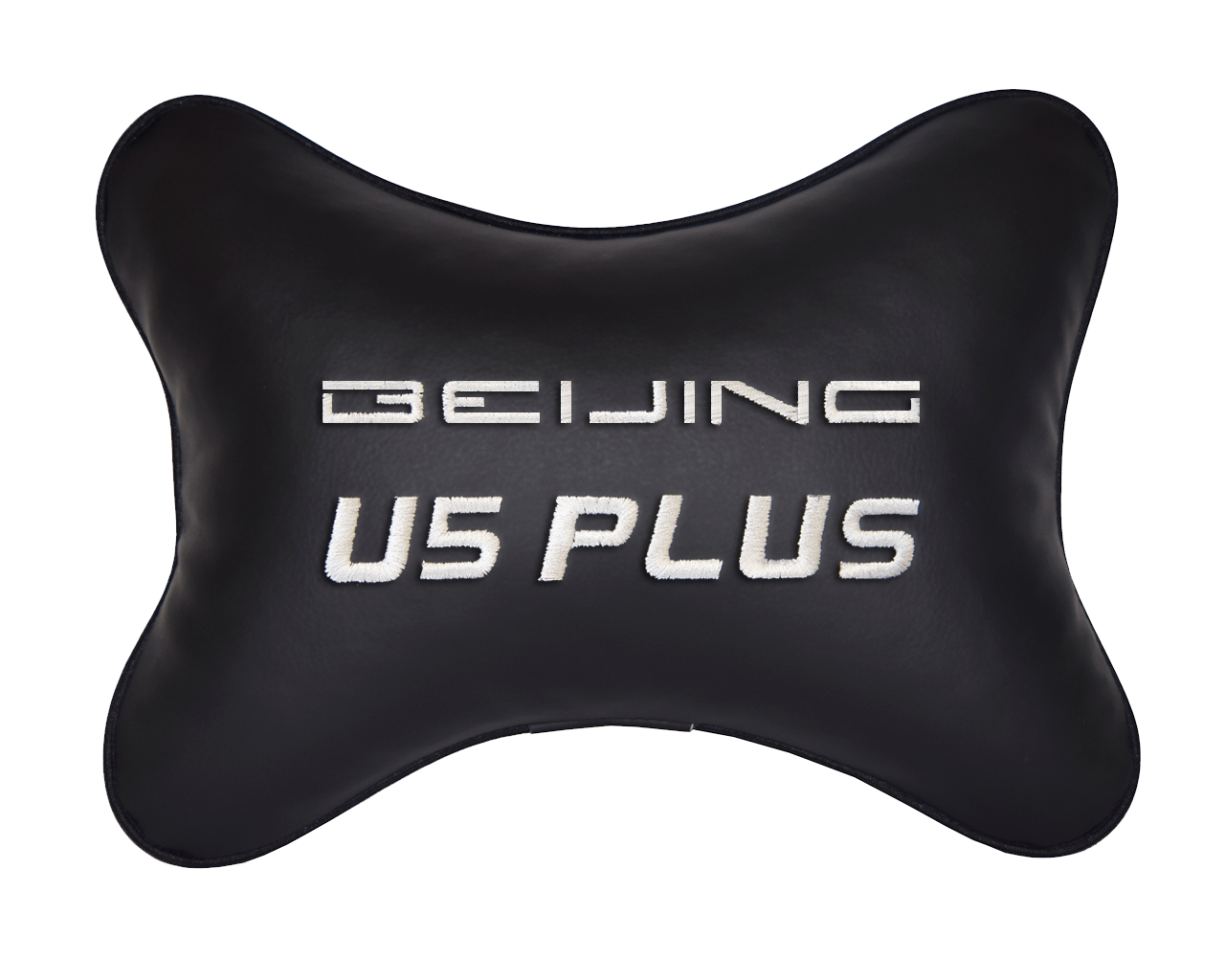 Подушка на подголовник экокожа Black BAIC U5 Plus