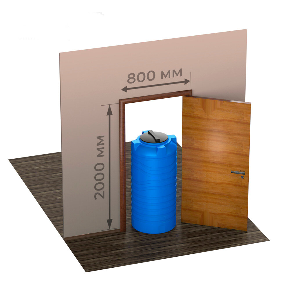 Емкость 300 литров Polimer Group N 300 для воды/ топлива, цвет зеленый - фотография № 7