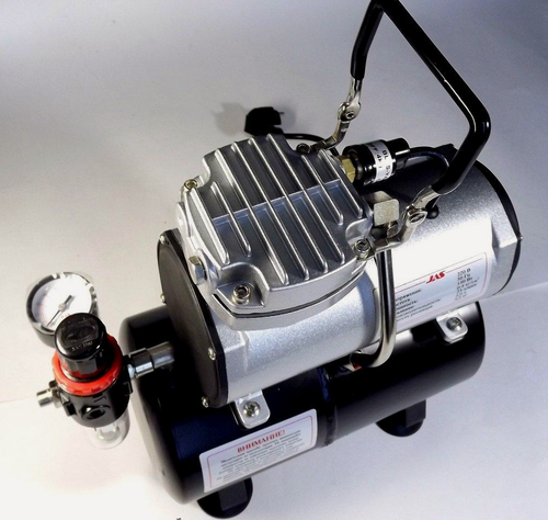 Изображение товара Компрессор JAS 1203, для аэрографии, с регулятором давления, автоматическое отключение, ресивер 3 литра