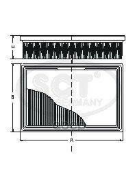 SCT SB 215 Воздушный фильтр SB215