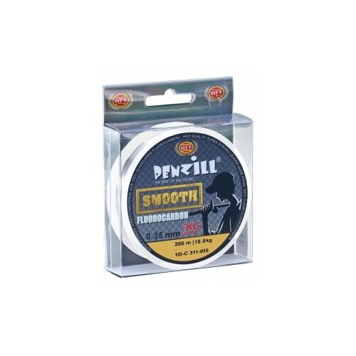 Леска монофильная WFT Penzill FLUOROCARBON Smooth 200/035 леска korda kontour fluorocarbon 0 33мм 200м