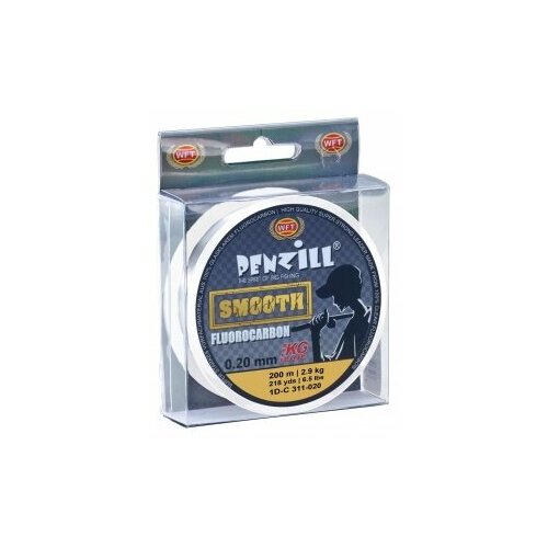 Леска монофильная WFT Penzill FLUOROCARBON Smooth 200/020 леска korda kontour fluorocarbon 0 33мм 200м