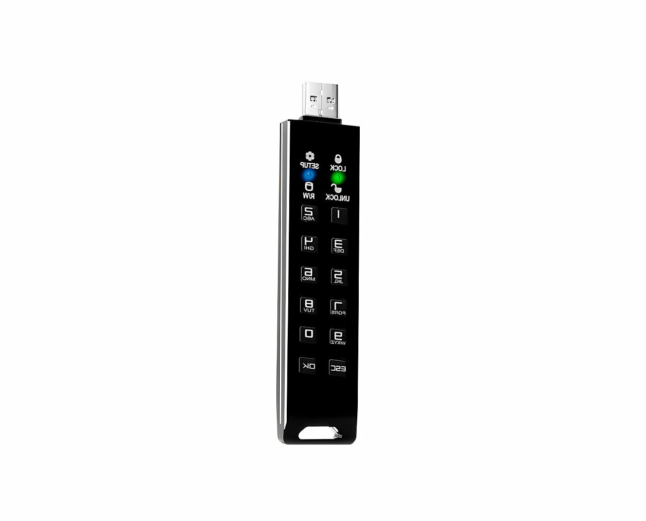 Флешка с кодовым замком DATA LOCK ПРО4 256 GB (E1964EU) - защищенные usb флешки, защищенный USB-flash. Скоростной USB 3.1 - 428 Мб/сек.