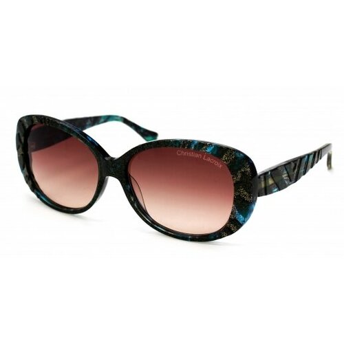 фото Солнцезащитные очки christian lacroix, бабочка, оправа: пластик, градиентные, для женщин