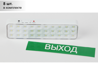 Светильник светодиодный аварийный непостоянный DBA-102-0-20 30LED 5ч IP20 выход (40/1920) | код Б0044395 | ЭРА (8шт.в упак.)