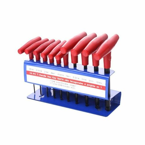 фото Набор т-образных шестигранников kenli kl-9807t 10шт. в подвесе