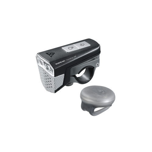фото Topeak передний фонарь + звонок topeak soundlite usb