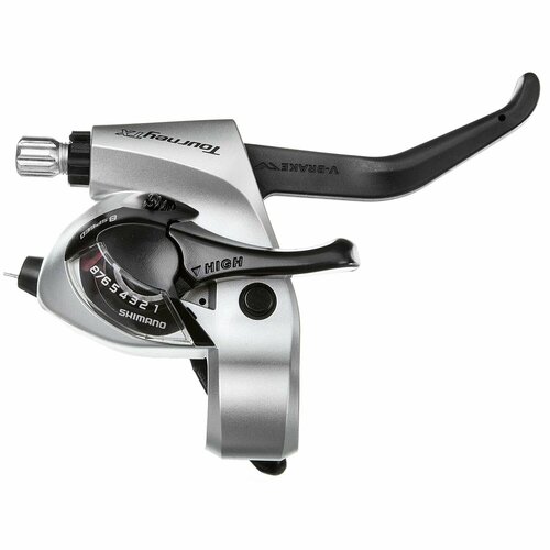 Шифтер велосипедный Shimano с тормозной ручкой, Tourney, TX 800, правый, 8 скоростей