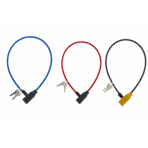 фото Замок на колесо (трос 600×6mm) (английский ключ, микс) "tundra" нет бренда