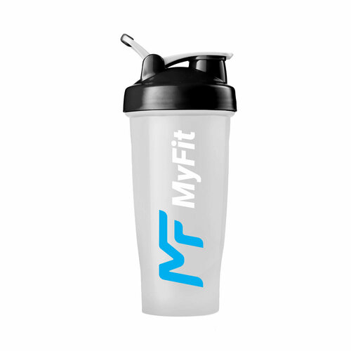 фото Myfit shaker 600 ml прозрачно-чёрный
