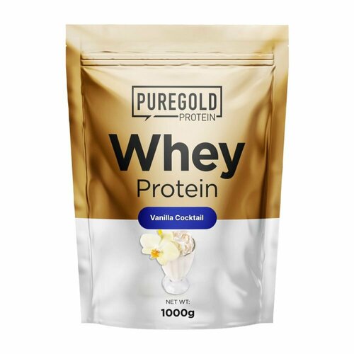 Pure Gold, Whey Protein 1000g (Ванильный коктейль)