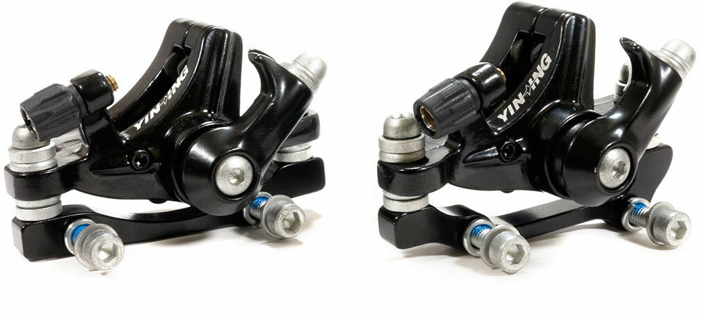 Тормоза дисковые механические YINXING YX-DB06, с адаптерами IS F180/R160, IS F160/R140