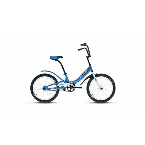 Подростковый городской велосипед Forward Scorpions 20 1.0 (2020), рама 10.5, сине-белый