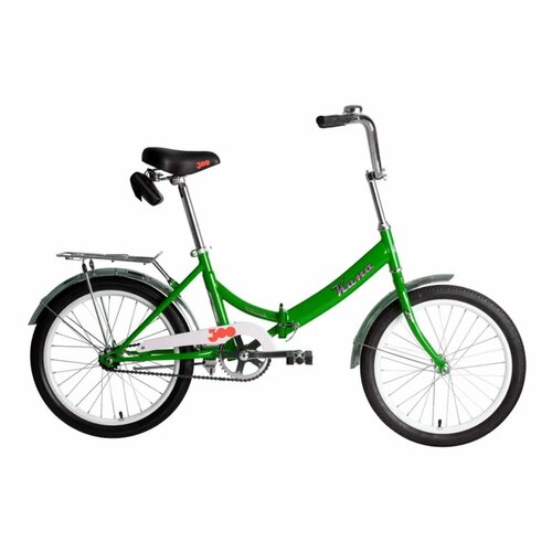 Велосипед взрослый складной Forward 20 Кама рама 14 2023 года зелено-серебристый 1647600₽