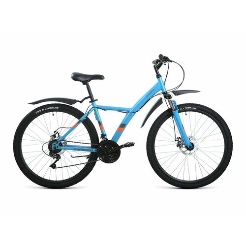 Велосипед FORWARD DAKOTA 27,5 2.0 D (27,5 21 ск. рост. 16.5) 2022, бирюзовый/ярко-оранжевый, RBK22FW27607 велосипед детский forward dakota 16 rbk22fw16579