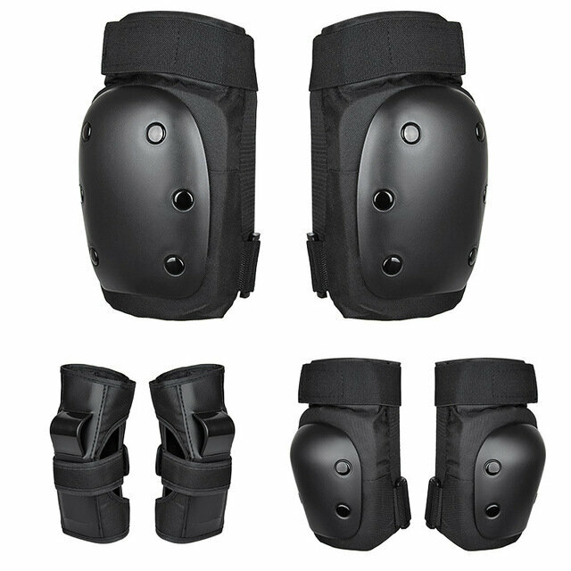 Комплект защиты Safety LDR Black S для скейтборда / самоката / роликовых коньков / BMX