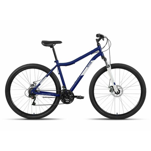 Велосипед Altair MTB HT 29 2.0 D (2022) (Велосипед ALTAIR MTB HT 29 2.0 D (29 21 ск. рост. 19) 2022, темно-синий/серебристый, RBK22AL29170)